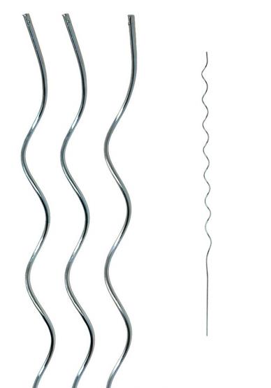 Aluminiowa tyczka spiralna idealna do podwieszania roślin takich jak pomidory czy ogórki.