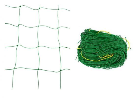 Siatka ogrodowa do roślin pnących jest wyjątkowo wytrzymała, wykonana z mocnego i odpornego na działanie promieni UV tworzywa sztucznego (polipropylen).