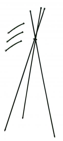 Zapobiega łamaniu roślin oraz gwarantuje prawidłowy wzrost krzewów lub małych drzewek.