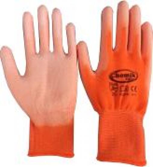 Rękawice wykonane są z poliestru, co sprawia że idealnie dopasowują się do dłoni. Poliuretanowe pokrycie ułatwi chwytanie. Idealne do prac ogrodowych.