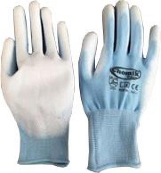 Rękawice wykonane są z poliestru, co sprawia że idealnie dopasowują się do dłoni. Poliuretanowe pokrycie ułatwi chwytanie. Idealne do prac ogrodowych.