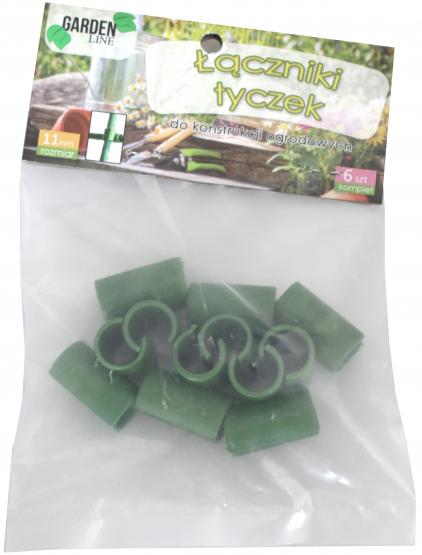 Łączniki do tyczek pozwalają łączyć tyczki ogrodowe w kratownicę, co umożliwi dopasowanie podpory do kształtu Twoich roślin.