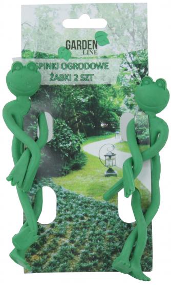 Spinacze ogrodowe pomagają przymocować roślinę do tyczki, stabilizują przez to jej wzrost.