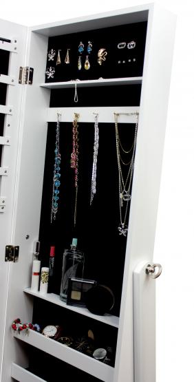 Szafka toaletka na biżuterię z lustrem 41,5 x 36,5 x 147cm