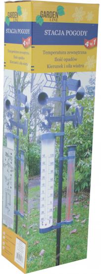 Wielofunkcyjna stacja pogody umożliwi: pomiar temperatury powietrza, wielkości opadów oraz kierunek i prędkość wiatru. 