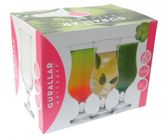 Komplet 6 szklanek do koktajlu 460 ml