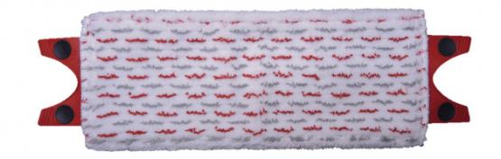 System Ultramax - płaski mop o następujących zaletach:
- wyciskanie i wyżymanie bez brudzenia i moczenia rąk
- wyprofilowane punkty nacisku na spodzie mopa
- mikroaktywne włókna nakładki
- teleskopowy drążek
- wymienne wkłady