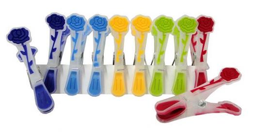 Wytrzymałe klamerki do bielizny. Sprawdzą się zarówno podczas suszenia prania wewnątrz jak i na zewnątrz.