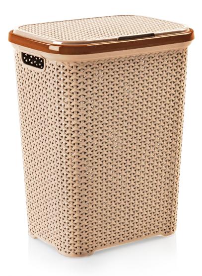 Kosz na pranie wykonany z najwyższej jakości tworzywa sztucznego. Idealnie nadaje się do przechowywania odzieży przeznaczonej do prania. Posiada rączki, które ułatwiają przenoszenie.