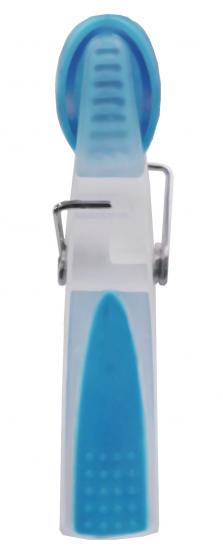 Komplet kolorowych spinaczy do bielizny wykonanych z plastiku, posiadających antypoślizgowe elementy ułatwiające użytkowanie. Sprawdzą się w zastosowaniu domowym oraz na potrzeby pralni i hoteli.