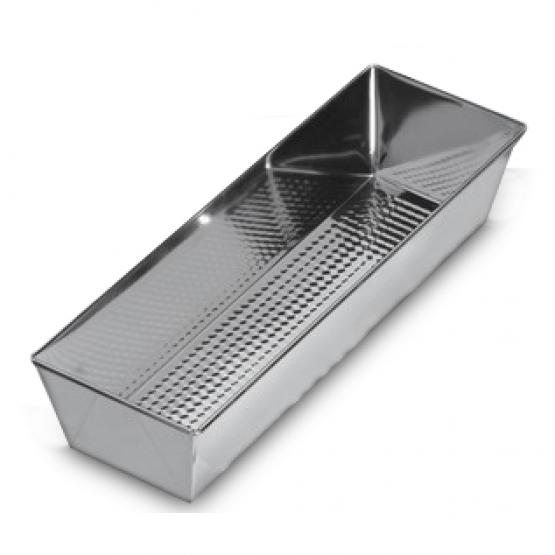 Uniwersalna brytfanna do pieczenia w kolorze srebrnym. Typowa keksówka, idealna także do wypieku chleba czy pasztetu. Produkt posiada świadectwo jakości zdrowotnej.