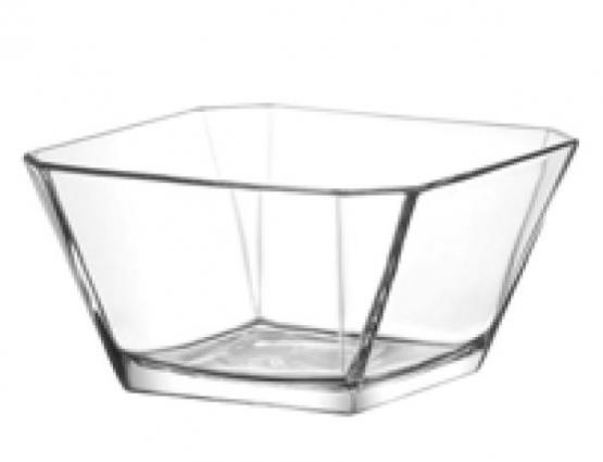 Szklana salaterka wykonana z najwyższej jakości szkła. Seria Karen to produkty prostokątne o ściętych rogach i czarce rozszerzającej się ku górze. Idealnie prezentują owoce, warzywa, ciastka, cukierki i inne produkty spożywcze.