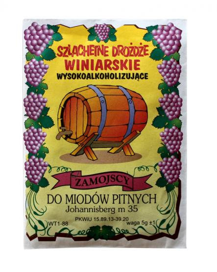 DROŻDŻE WINIARSKIE DO MIODÓW PITNYCH