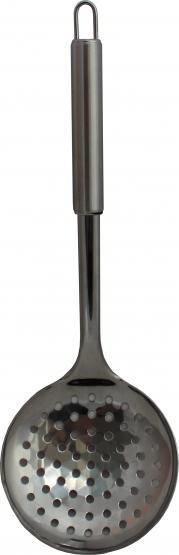 Praktyczna i wielofunkcyjna szumówka, dzięki której bez problemu zbierzesz powstałą pianę i zanieczyszczenia z gotującej się zupy. Narzędzie to przyda się także podczas nakładania frytek, warzyw czy pierogów. Wykonana z wysokiej jakości stali, odpornej na wysokie temperatury. Poręczna i wygodna w użytkowaniu. Posiada końcówkę umożliwiająca zawieszenie.