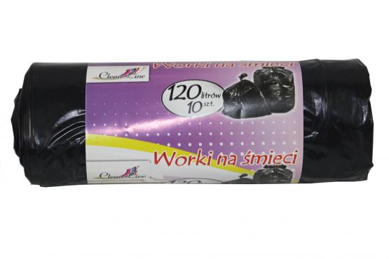 WORKI NA ŚMIECI 120 L A'10 CZARNE