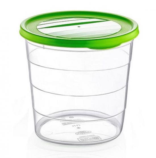 POJEMNIK OKRĄGŁY PLASTIKOWY 1,1 L TREND BOX 