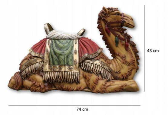 FIGURA WIELBŁĄD KLĘCZĄCY 145 x 56 x 86 cm (do zestawu 150 cm-160 cm)
