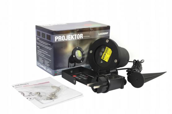 PROJEKTOR PŁATKI ŚNIEGU LED 