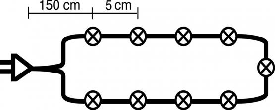 LAMPKI LED 100 L MULTIKOLOR 4,95 M 