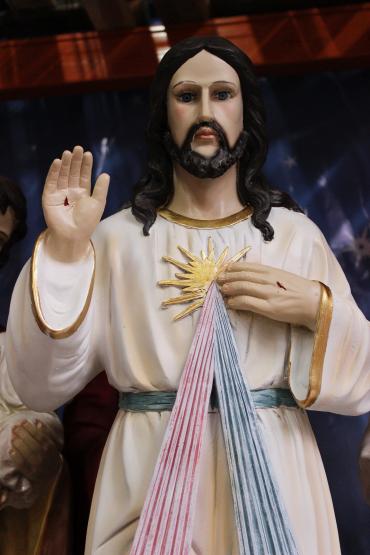 Jezus Miłosierny 99cm Szklane oczy