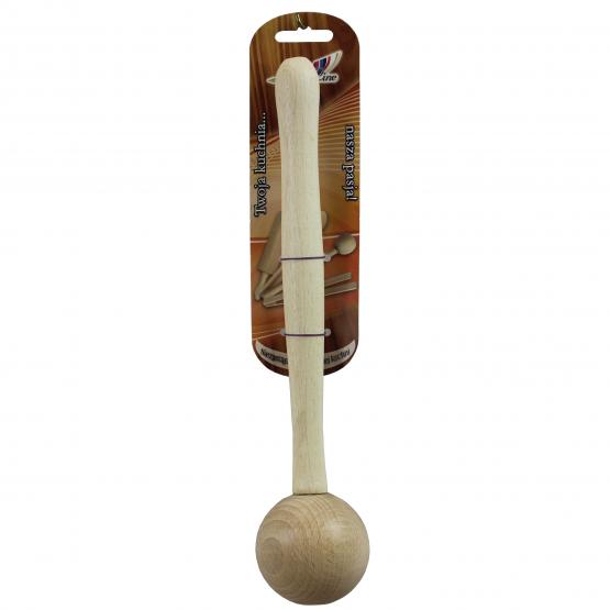 Drewniana pałka do ucierania ciasta w makutrze