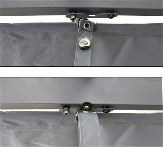 PERGOLA OGRODOWA SZARA 3X3M