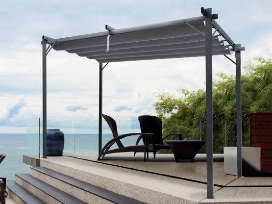 PERGOLA OGRODOWA SZARA 3X4M