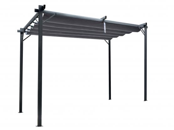 PERGOLA OGRODOWA SZARA 3X4M