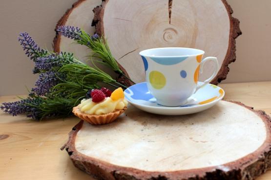 Komplet 6 filiżanek 200 ml ze spodkiem D633