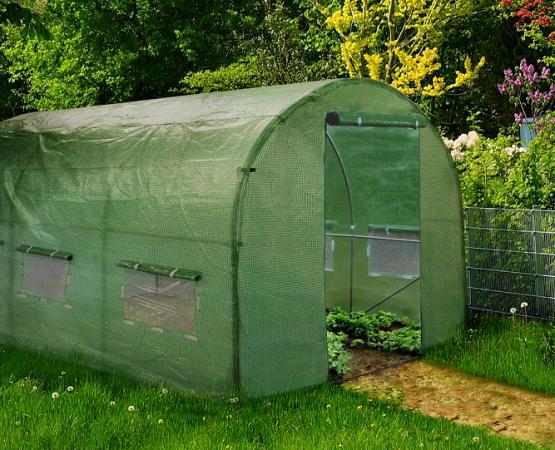 TUNEL FOLIOWY OGRODOWY 4 SEGMENTOWY ZIELONY NEW SOLUTION 4 x2,5 x 2 M