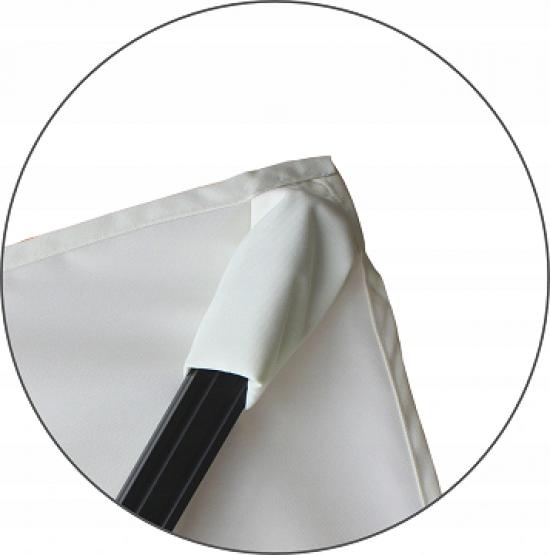 PARASOL OGRODOWY Z POKROWCEM MINI ROMA 2.5x2.5 M BEŻOWY