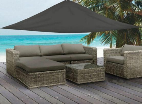 ŻAGIEL  PRZECIWSŁONECZNY TRÓJKĄTNY SZARY 3 X 3 X 3M