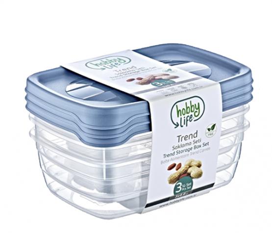 KPL. 3 POJEMNIKOW TREND BOX 0,6 L