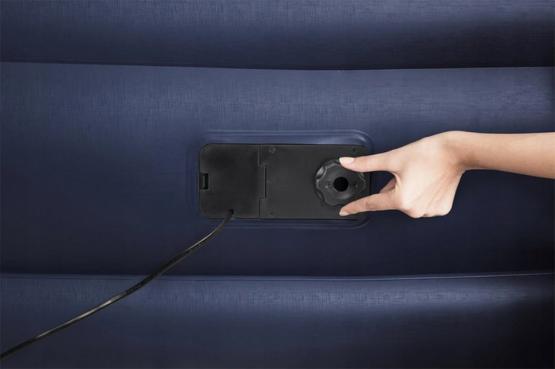 MATERAC DMUCHANY 203X152X46 Z WBUDOWANĄ POMPKĄ