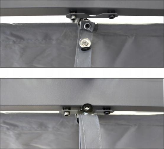 PERGOLA OGRODOWA SZARA 3X4M