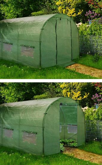 TUNEL OGRODOWY FOLIOWY SZKLARNIA 4x2,5M FOLIA 10m2