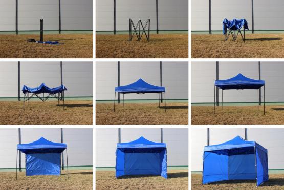 Namiot handlowy / pawilon 3 x 3 m zielony