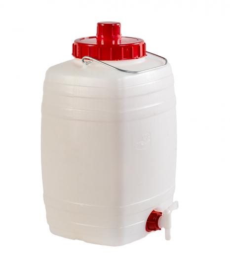 BECZKA 15L Z ZAKRĘTKĄ, UCHWYTEM METALOWYM I ODPOWIETRZNIKIEM 