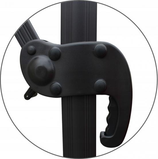 PARASOL OGRODOWY Z POKROWCEM ROMA 3x3 M BEŻOWY