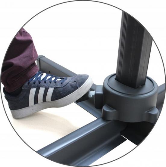 PARASOL OGRODOWY Z POKROWCEM ROMA 3x3 M BEŻOWY