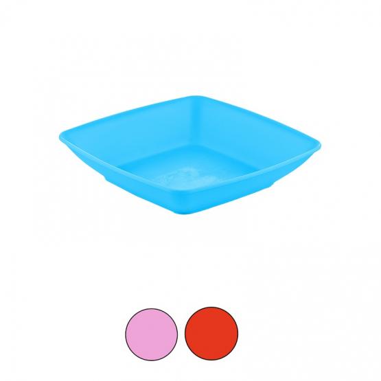 TALERZ KWADRATOWY GŁĘBOKI 17,5CM 