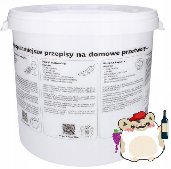 POJEMNIK FERMENTACYJNY 30L Z POKRYWĄ, KRANIKIEM, RURKĄ I USZCZELKĄ 