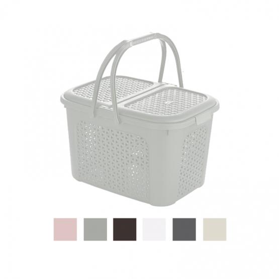 KOSZYK PIKNIKOWY RATTAN 44x33x28CM 