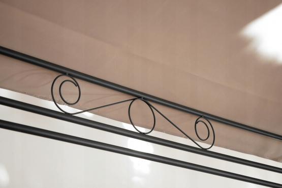 ALTANA  PAWILON OGRODOWY Z ZASŁONAMI BOCZNYMI - BEŻOWY 3 X 4M 