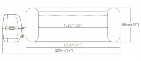 JACUZZI LAY-Z-SPA MIAMI AIRJET 2-4 OSOBOWE 180 x 66 cm 
