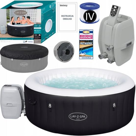 JACUZZI LAY-Z-SPA MIAMI AIRJET 2-4 OSOBOWE 180 x 66 cm 