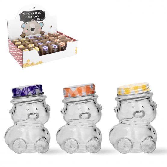 SŁOIK MIŚ Z ZAKRĘTKĄ 300 ML 