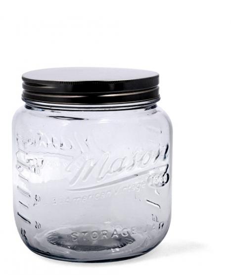 SŁÓJ 2,6L_FI 12,5 cm Z MIARKĄ I METALOWĄ ZAKRĘTKĄ