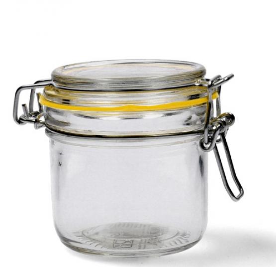 POJEMNIK SZKLANY HERMET. 200 ML Z POKRYWĄ