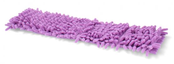 Wkład do mopa płaskiego z szenilu doskonale chłonie i zbiera zanieczyszczenia. Wytrzymały, wielokrotnego użytku mop usunie nawet największe zabrudzenia, nie niszcząc przy tym powierzchni.